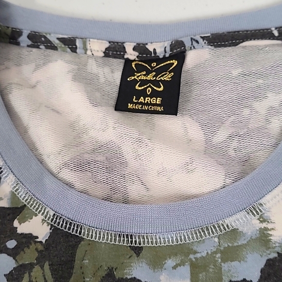 Cute camo butterfly summer dress  beach coverup size L. - Picture 8 of 12